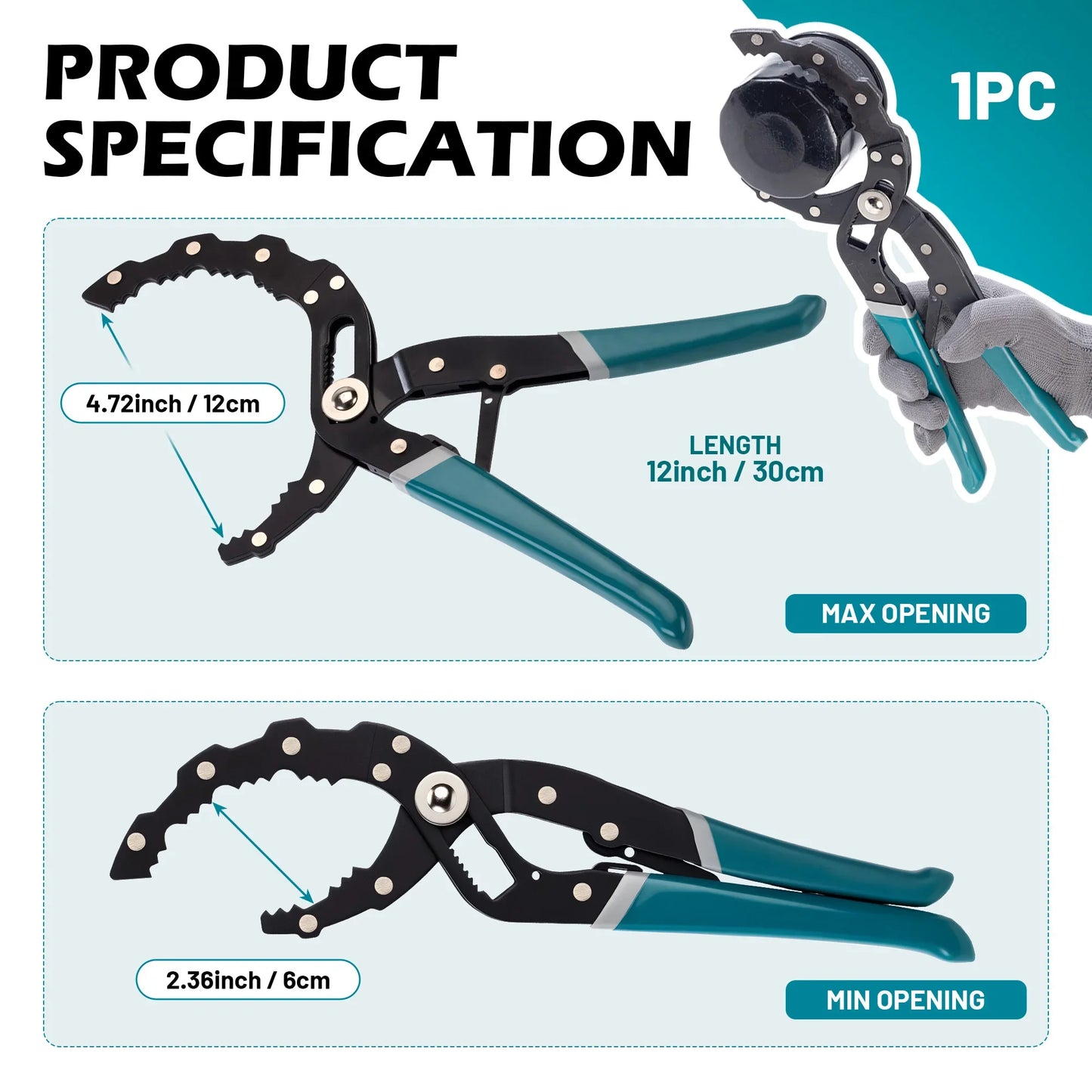 Quick Grip Oil Filter Pliers