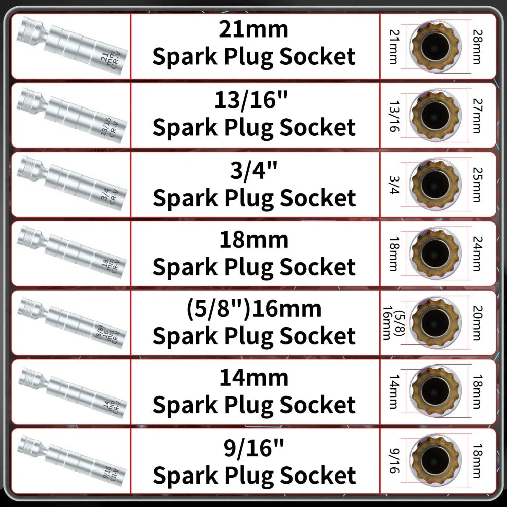 Spark Plug Socket Set