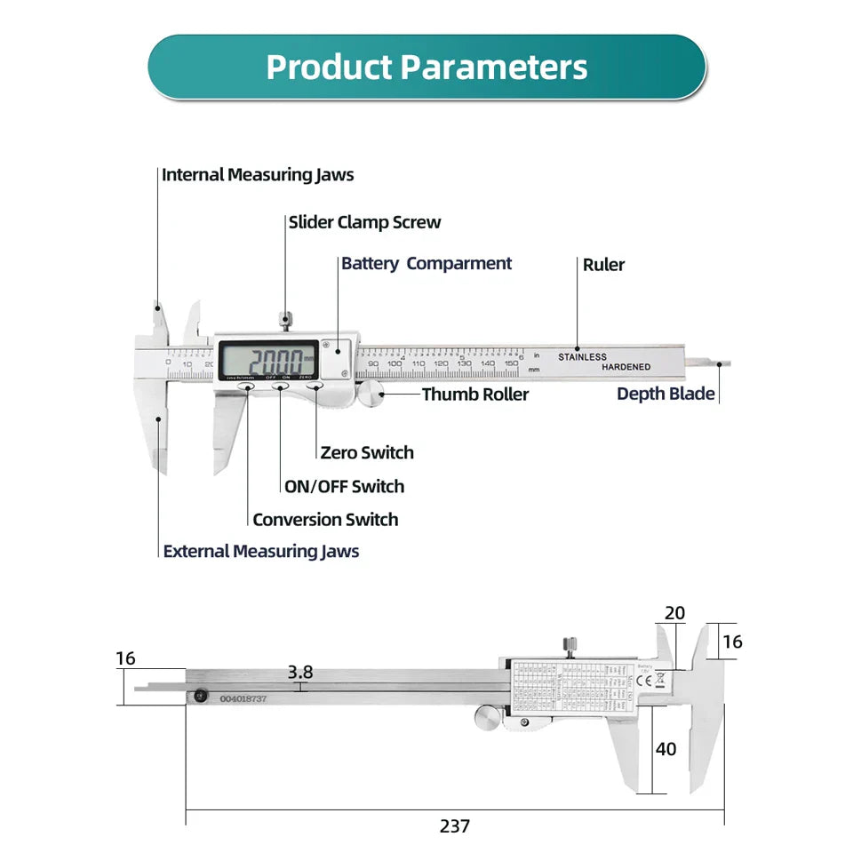 Precision Measuring Caliper